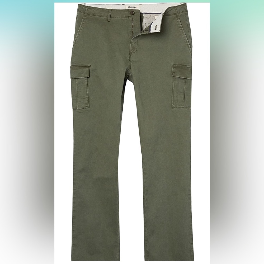 NWT Goodthreads Straight-Fit Vintage Comfort Stretch Cargo Pant - Picture 5 of 6